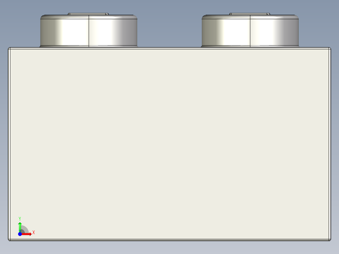 乐高套装 4421基本积木-4211387 - 3003 Medium Stone Grey Brick 2 x 2.STEP前视图