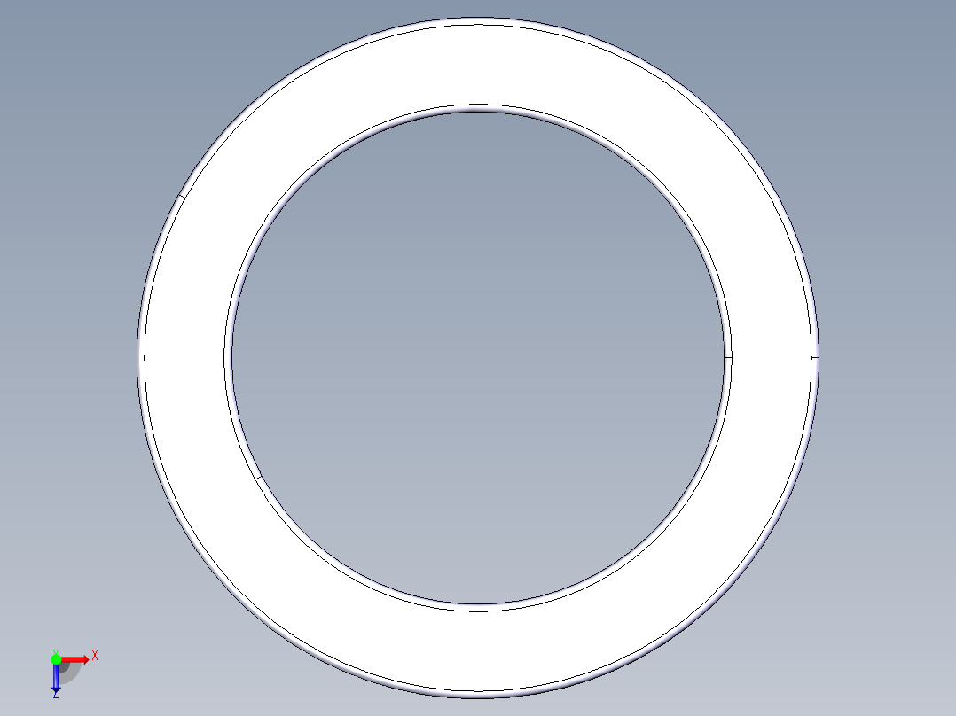 平面推力球轴承51113俯视图