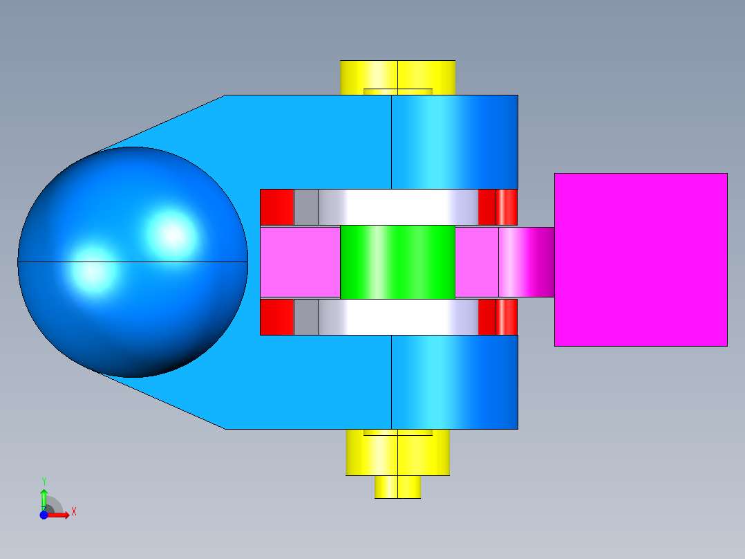 德克斯TUNKERS气缸数模T5-01.2BA前视图