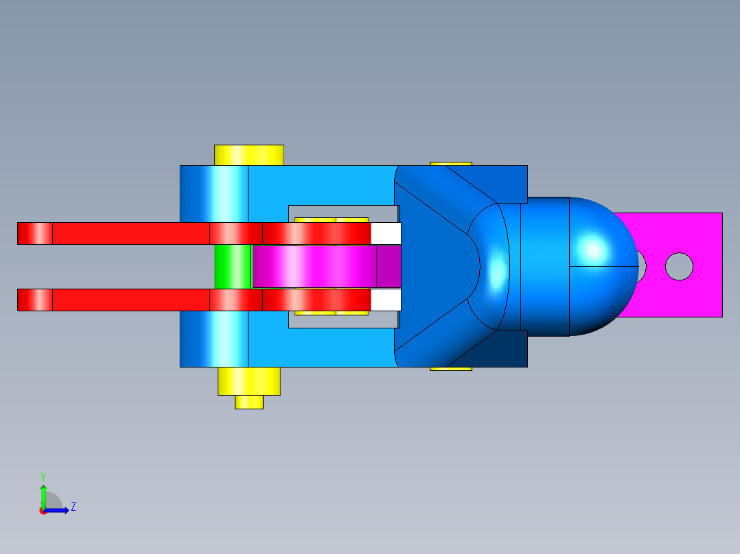 德克斯TUNKERS气缸数模T5-01.2BA左视图