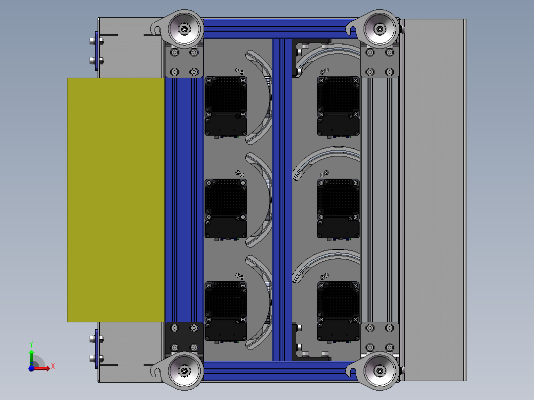 摆轮分拣输送机前视图