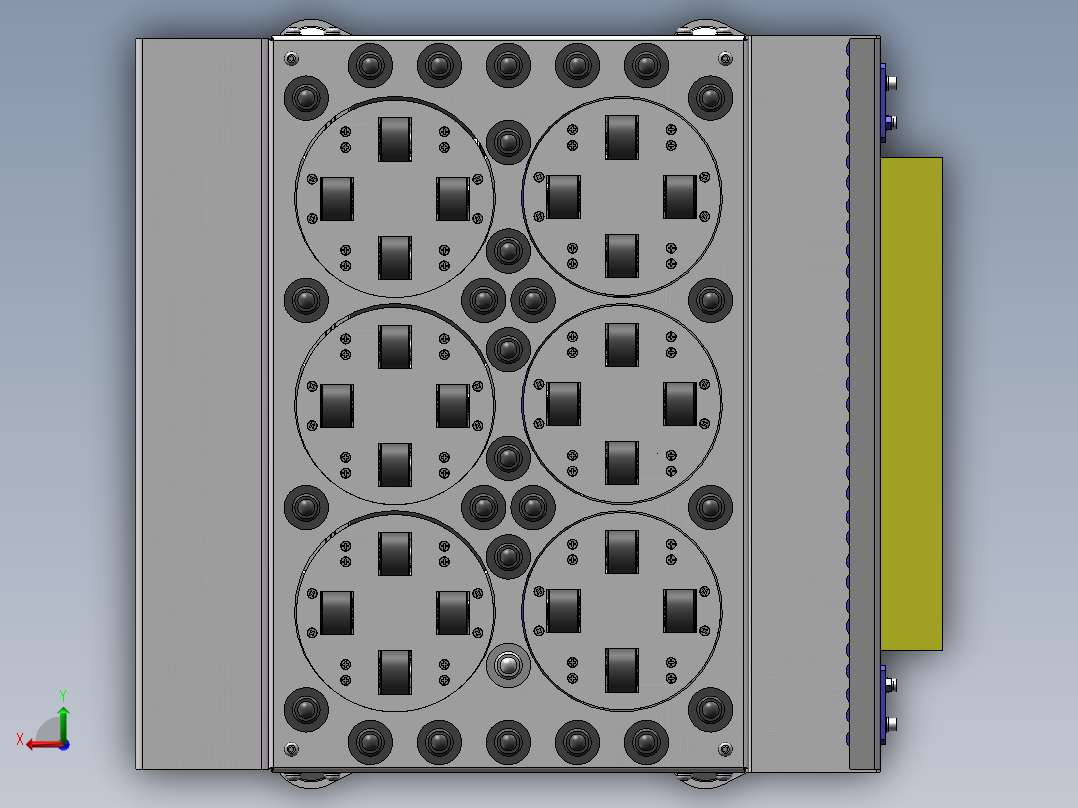 摆轮分拣输送机后视图