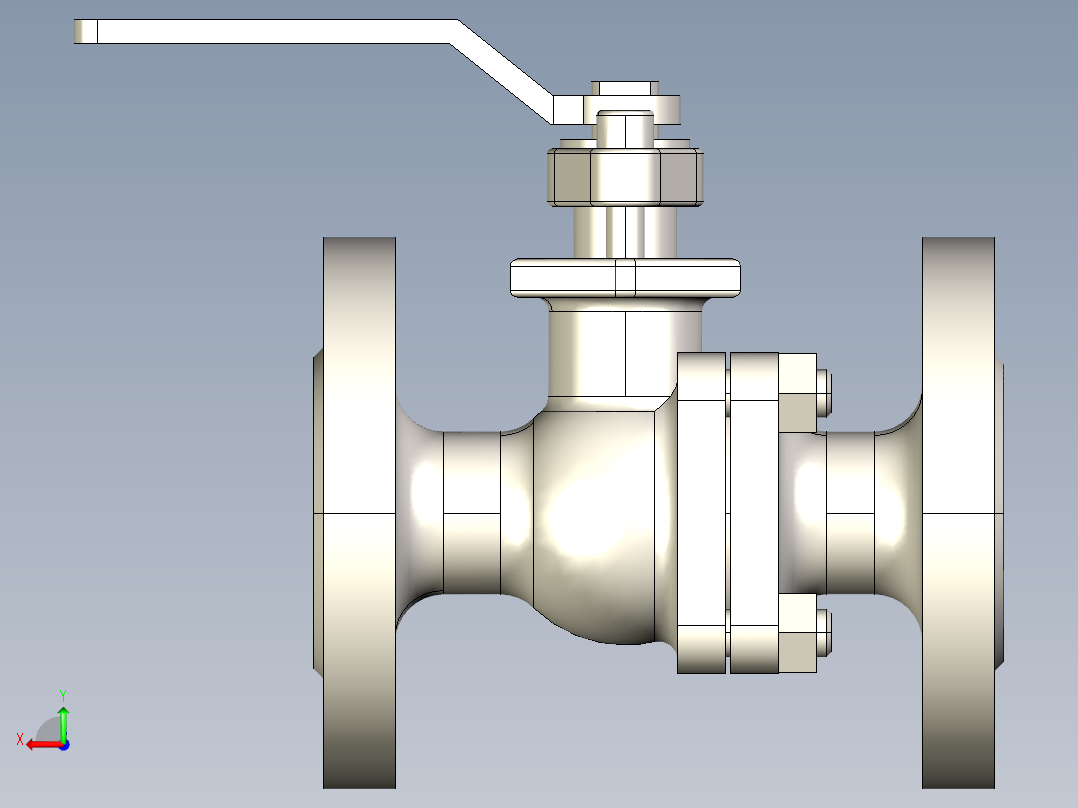 阀门模型-DN25____后视图