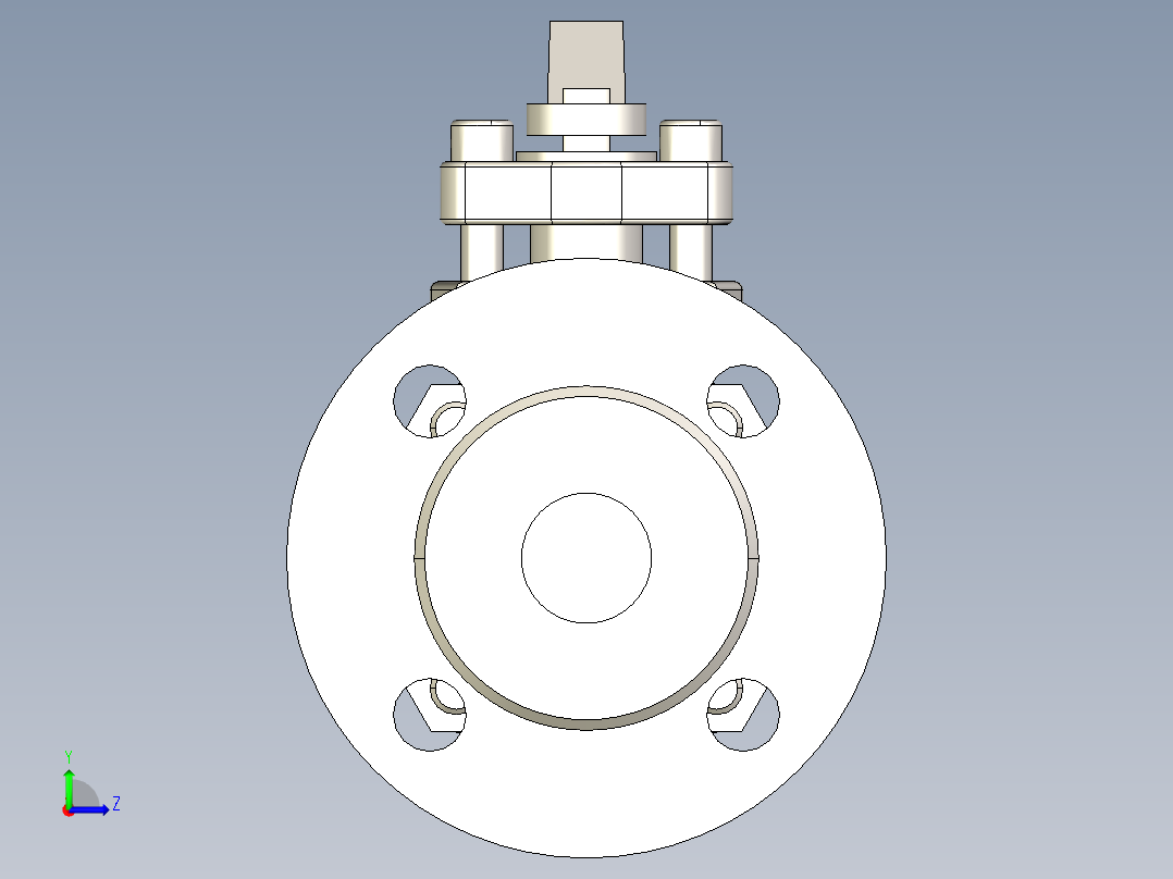 阀门模型-DN25____左视图