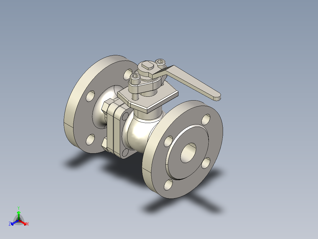 阀门模型-DN25____正等轴测图