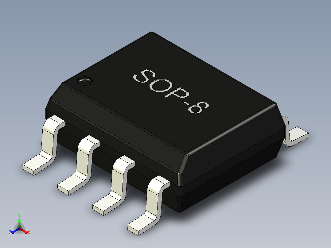 元器件3D封装SOP-8159