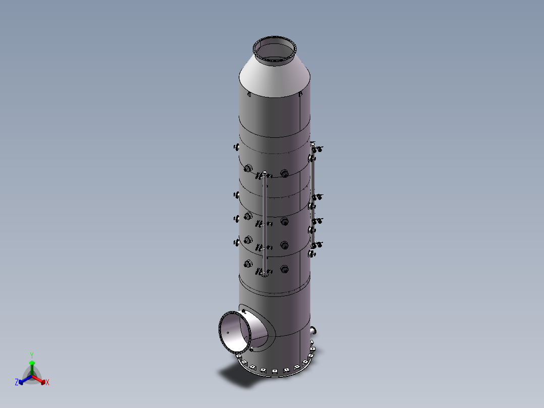 脱硫塔正等轴测图