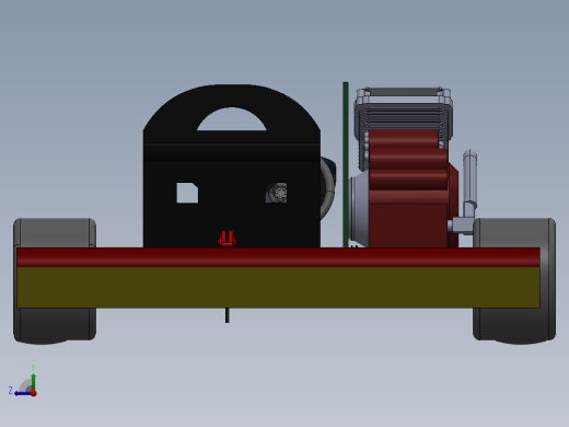 44-简易卡丁车模型3D图纸 SOLIDWORKS设计 附IGS格式右视缩略图