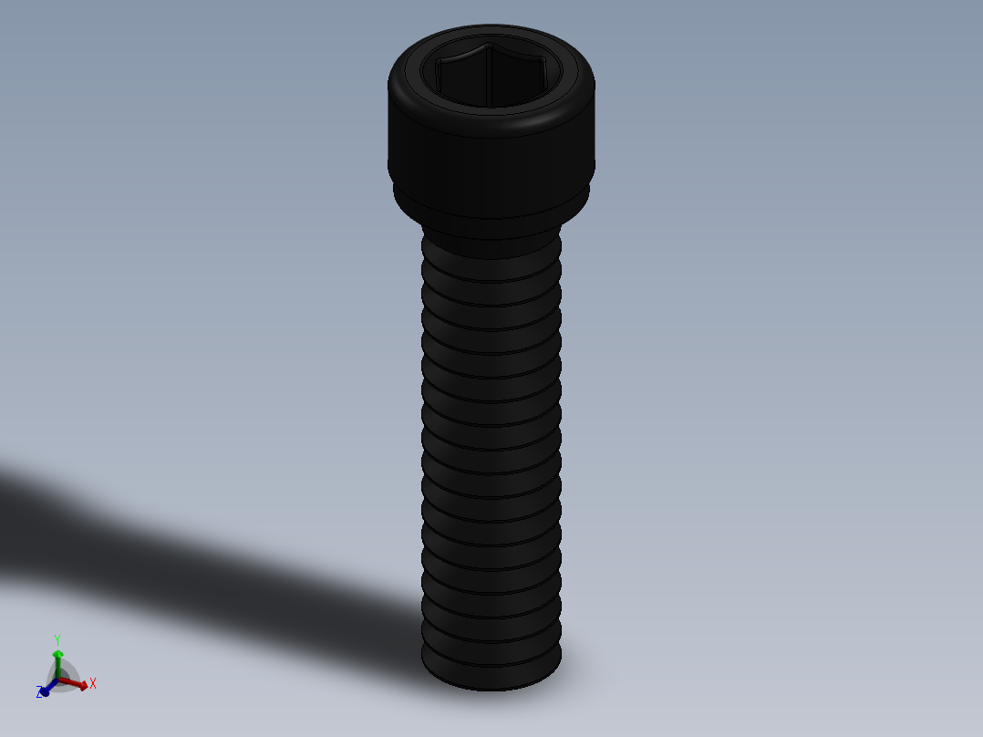 紧固件-0.2500 Socked Head主视图