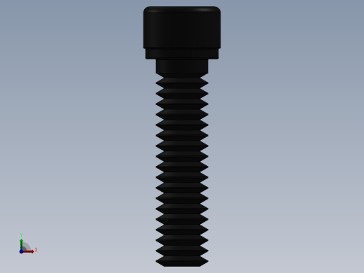 紧固件-0.2500 Socked Head前视缩略图