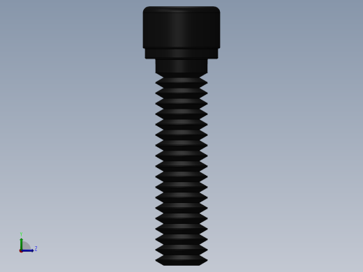 紧固件-0.2500 Socked Head左视缩略图
