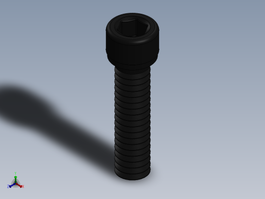 紧固件-0.2500 Socked Head正等轴测缩略图