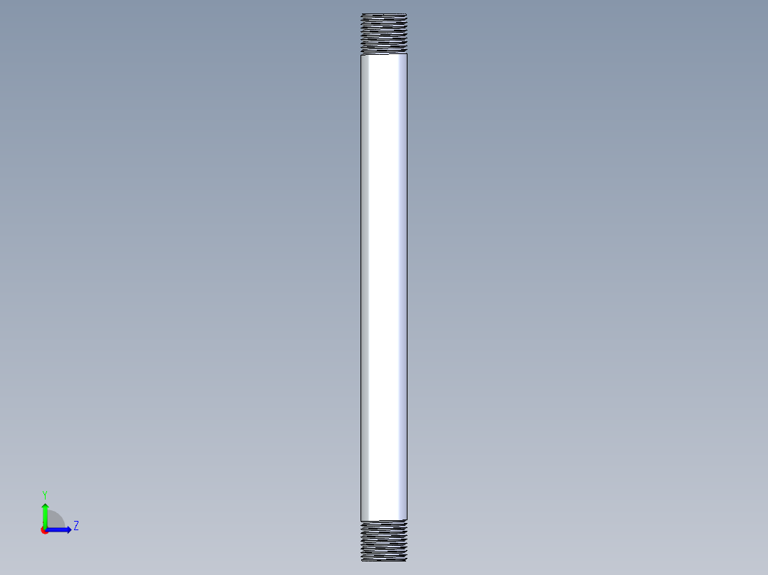 聚氯乙烯配件33-Sch80_Nipple_MPTxMPT_861-087_0.5in x 10in左视图