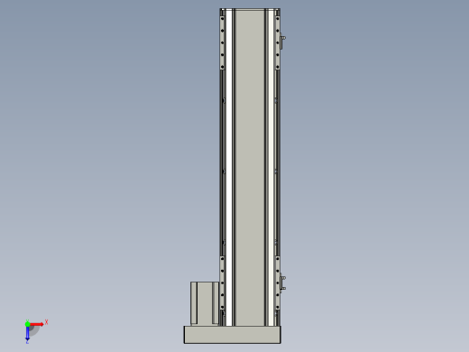 直线模组LHA170-S650-R设计图纸俯视缩略图