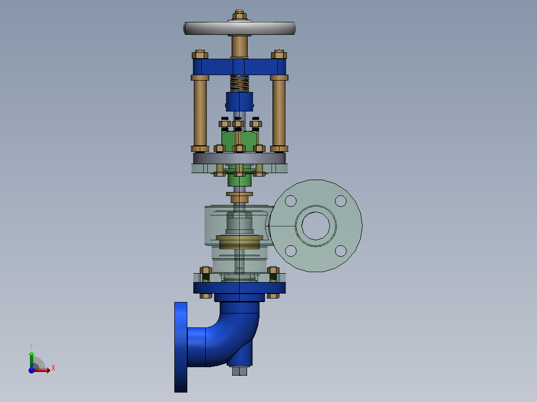 进给止回阀3前视图