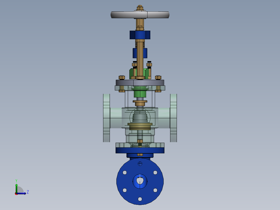 进给止回阀3左视图