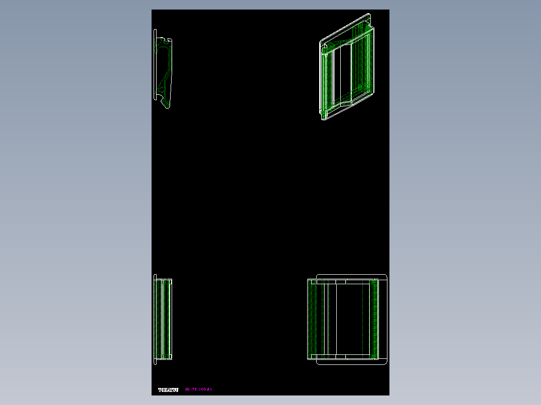 盤式取手(A)SG-2D多系列多零件图纸模型