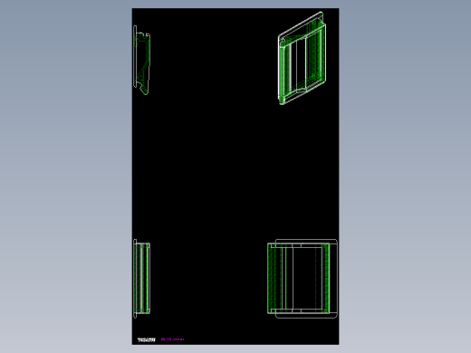 盤式取手(A)SG-2D多系列多零件图纸模型