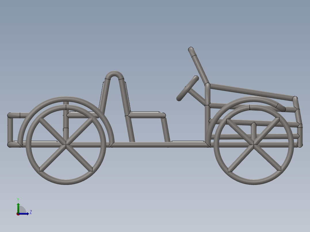 儿童攀爬架7座车左视图