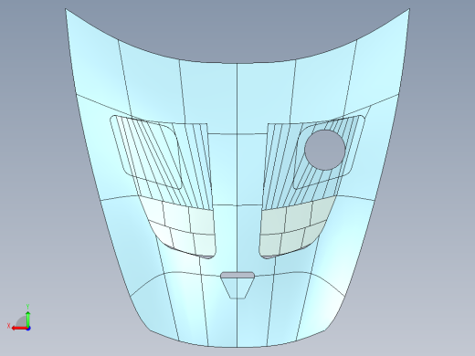 保时捷911引擎盖--creo后视缩略图