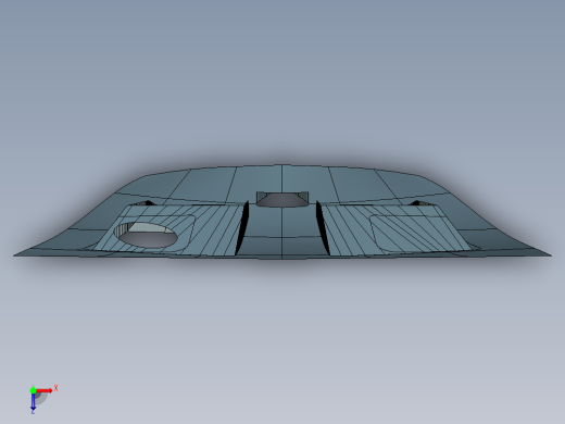 保时捷911引擎盖--creo俯视缩略图