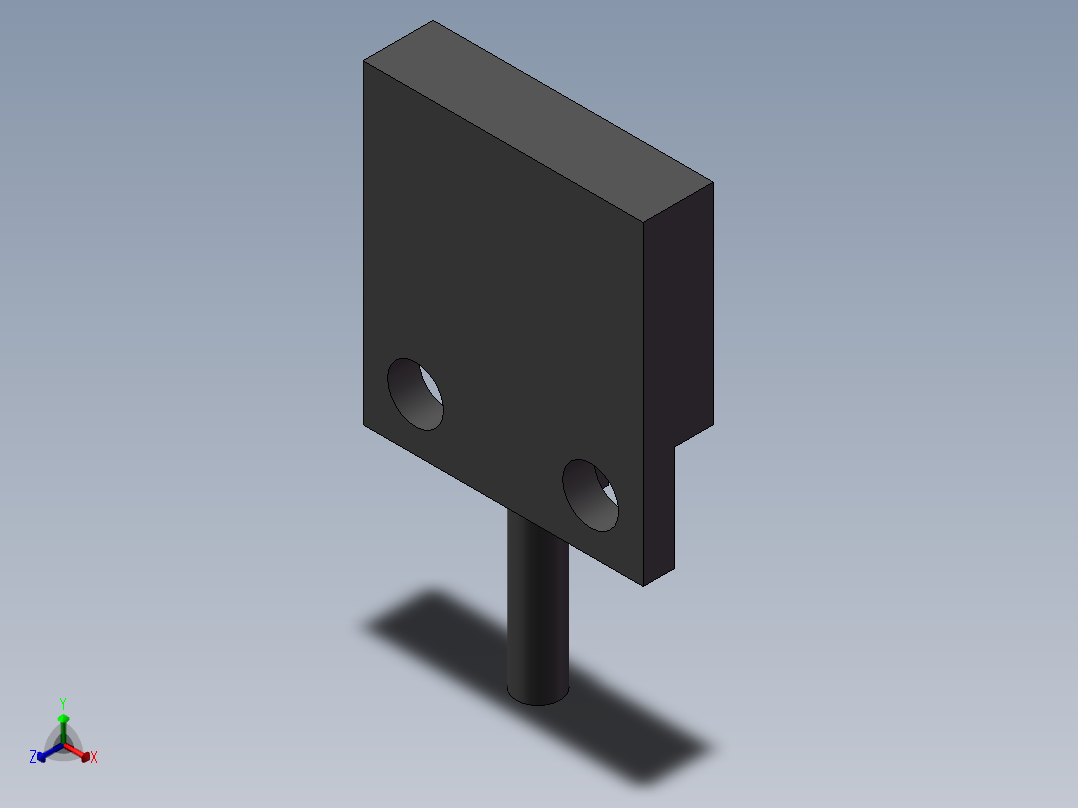 翻转盘对射传感器松下ex-21aEFG123f正等轴测图