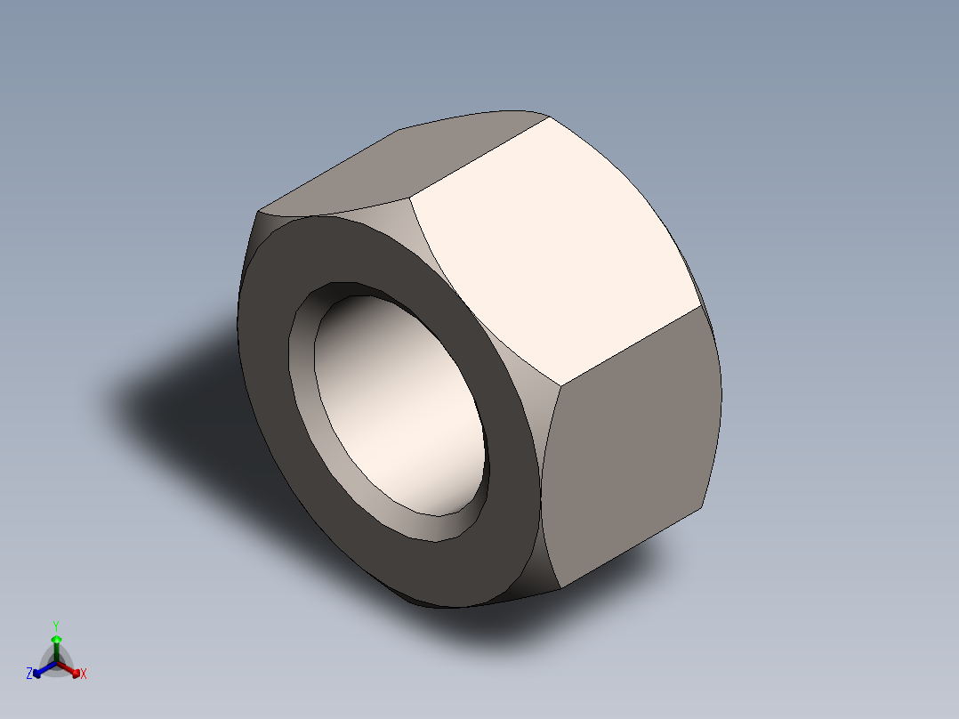 hnut 0.6250-11-d-n正等轴测图