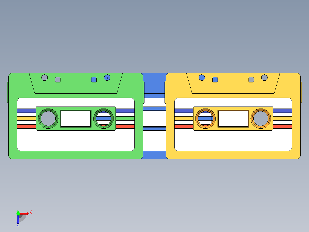 盒式磁带3俯视图