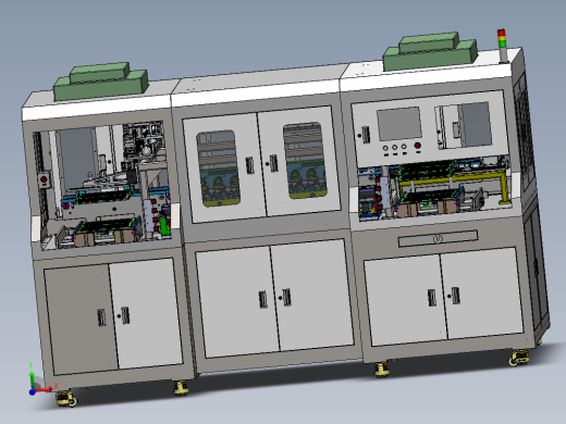 全自动电阻检测机（sw18可编辑+工程图+bom）