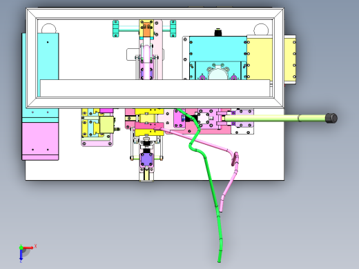 油管接头组装（sw18可编辑+cad+bom）俯视缩略图