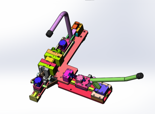油管接头组装（sw18可编辑+cad+bom）缩略图