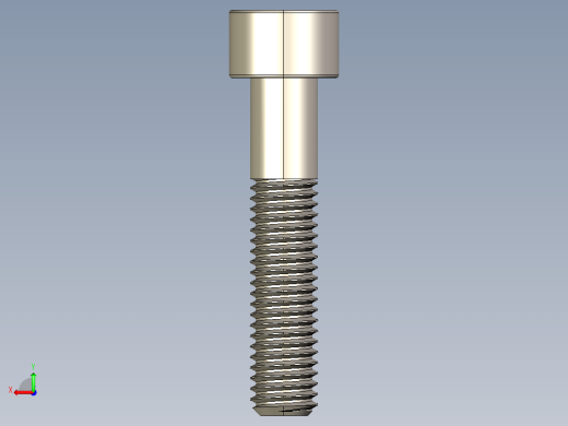 Screw_DIN_912_M8x40_A2.STEP公制内六角螺钉后视缩略图