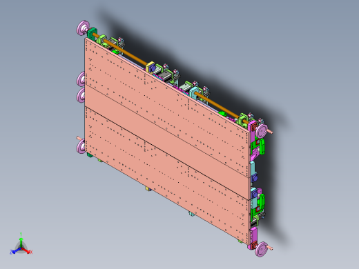 步梯柔性兼容夹具设计正等轴测缩略图