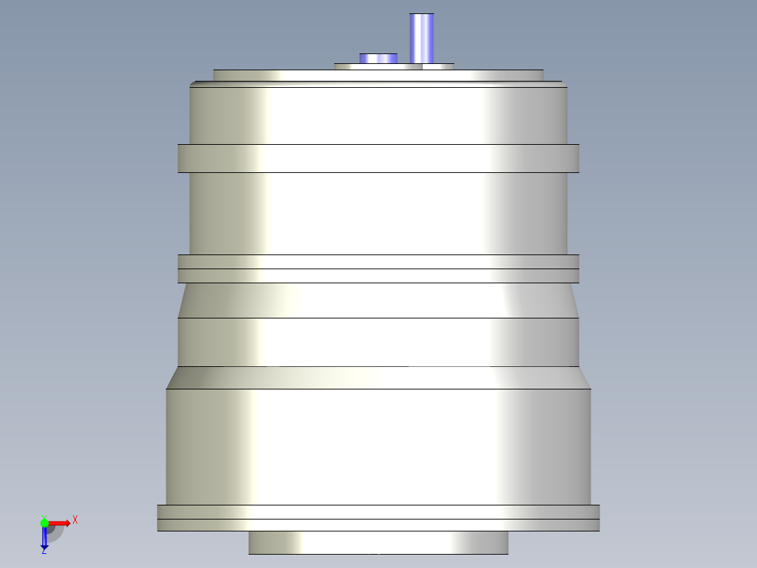 风电齿轮箱设计俯视图