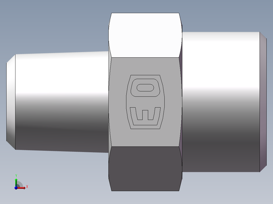 美制锥螺纹、1DN-20-04前视图