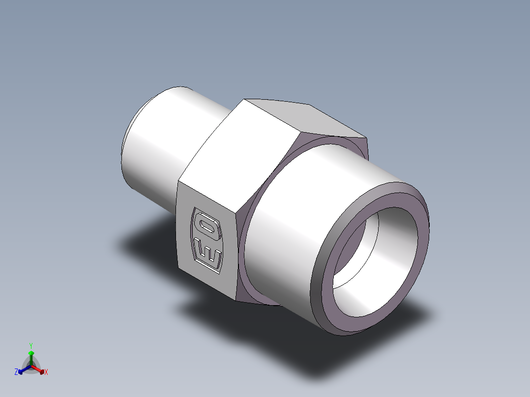 美制锥螺纹、1DN-20-04正等轴测图
