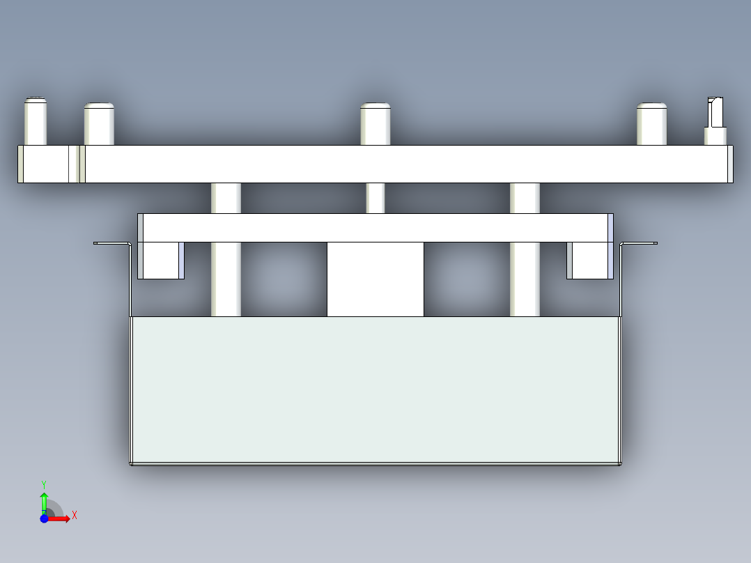 顶升定位B320L400前视图