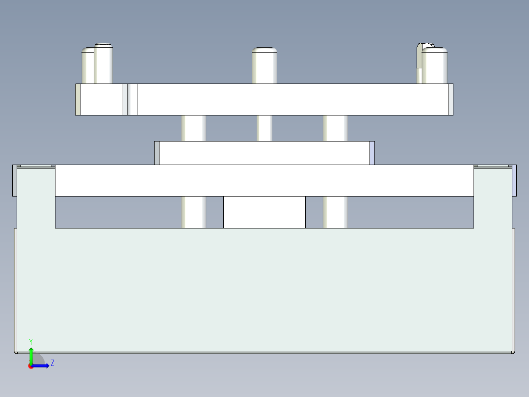 顶升定位B320L400左视图