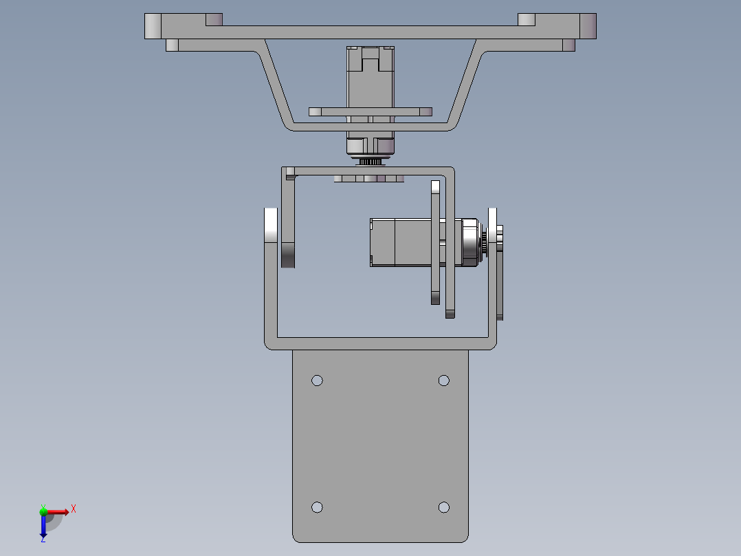 舵机云台俯视图