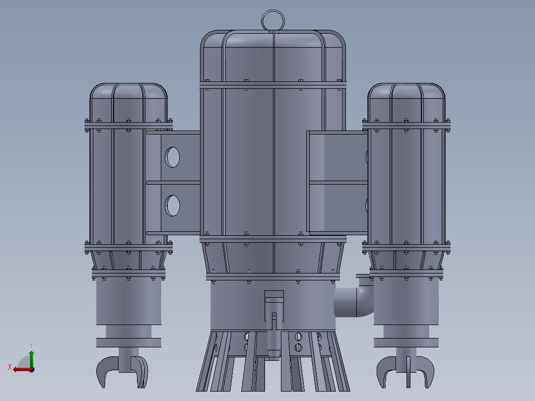 清淤装置后视图