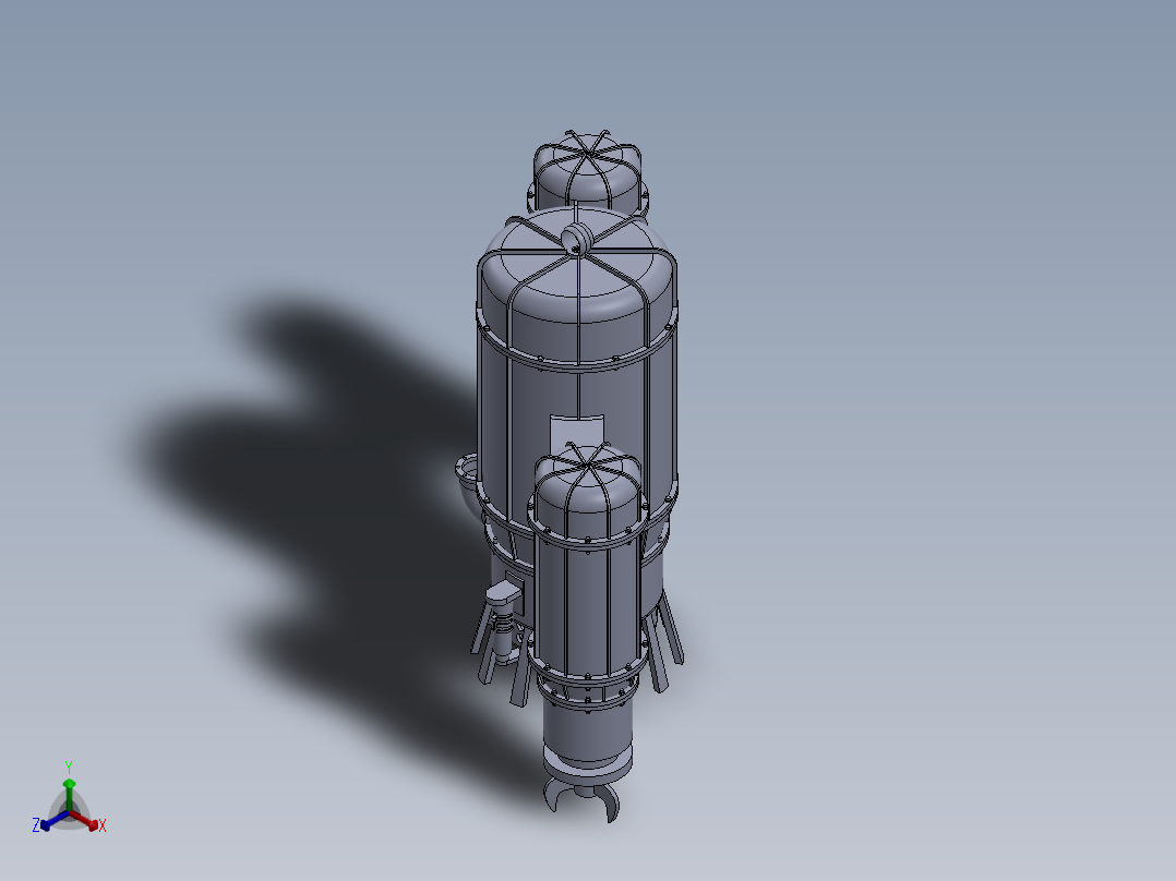 清淤装置正等轴测图