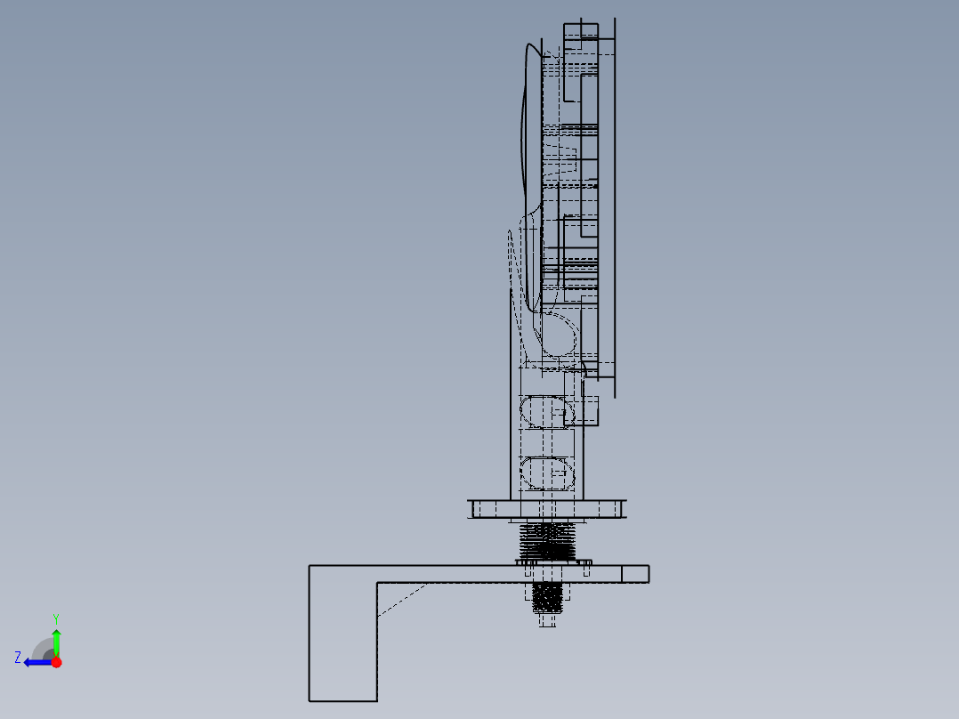 泵盖定位器右视图