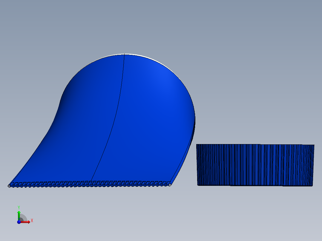 机油管 3D模型SolidWorks三维设计图前视图