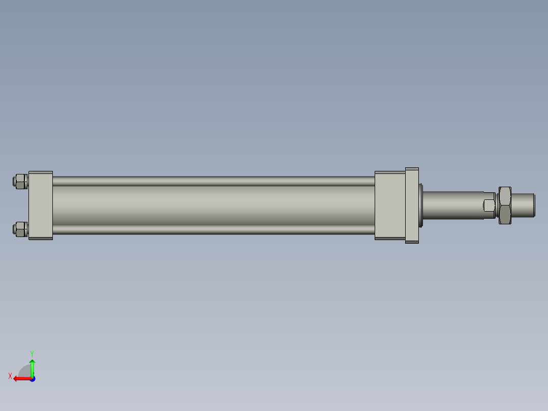 YZ266-000100022油缸HOBRD-6335350+FA型组件后视图