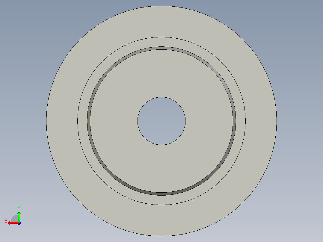 同步轮S5M26齿8孔后视图