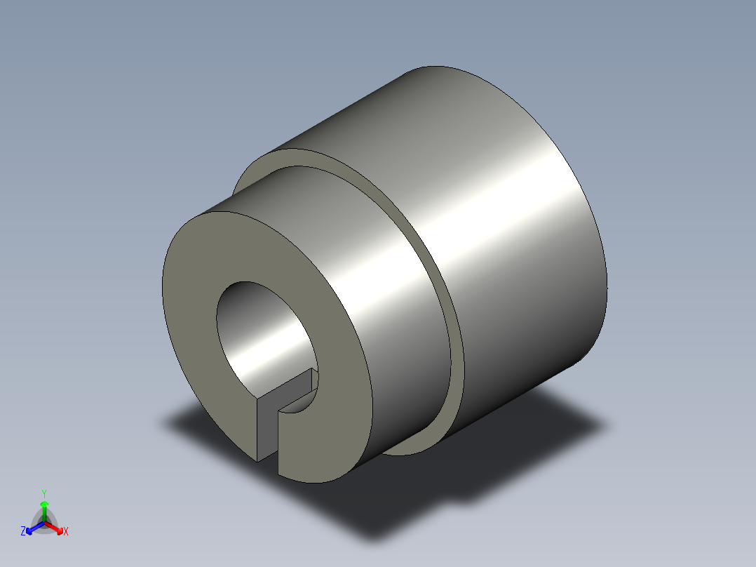 MGB3508P-15VXP磁力轮正等轴测图