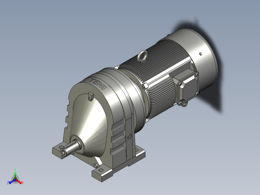 RX57底脚轴伸式安装斜齿轮减速机RX57-Y025-4P-71-M1-0