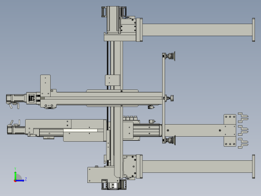 取纸皮-装箱-机械手组件左视缩略图