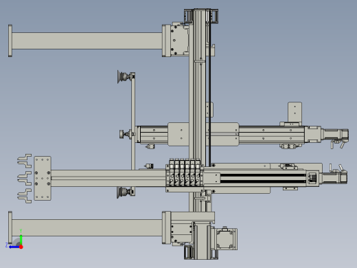 取纸皮-装箱-机械手组件右视缩略图