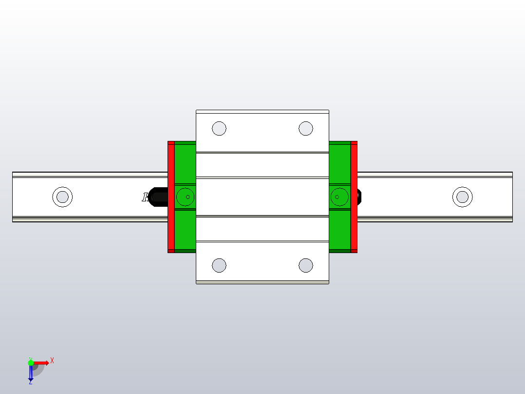 直线导轨EGW15CA1R150Z0C俯视图